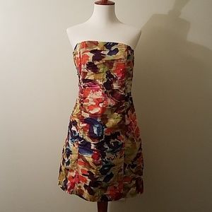 BB Dayoka multi-color strapless dress